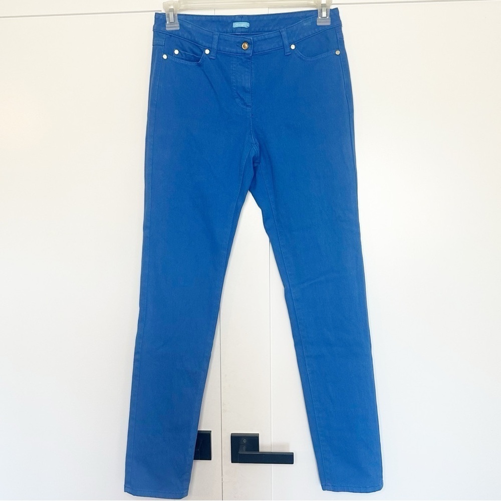 J.McLaughlin Lexi jeans 6 blue stretch mid rise comfortable soft knit denim slim